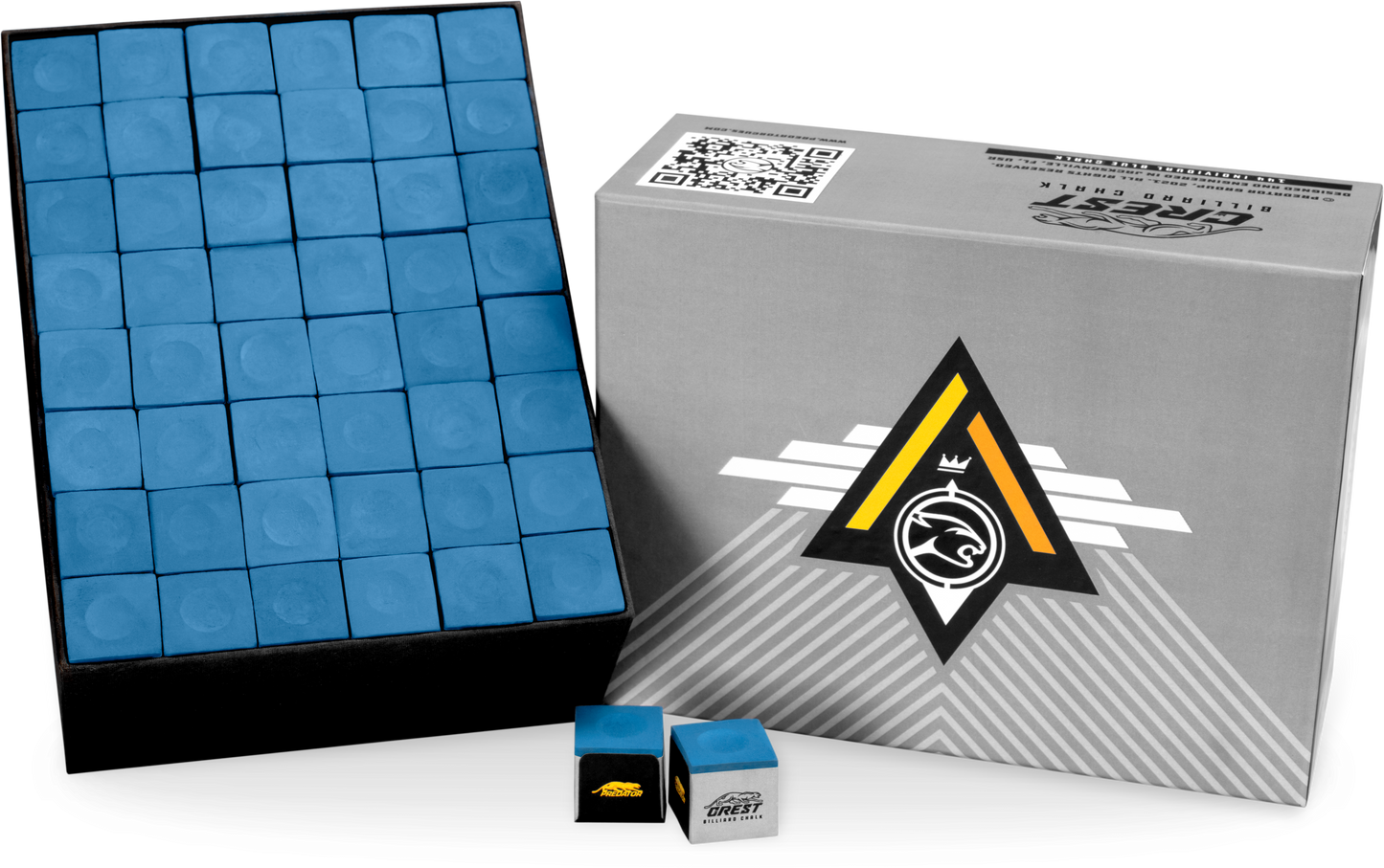 Predator Crest Billiard Chalk - Blue
