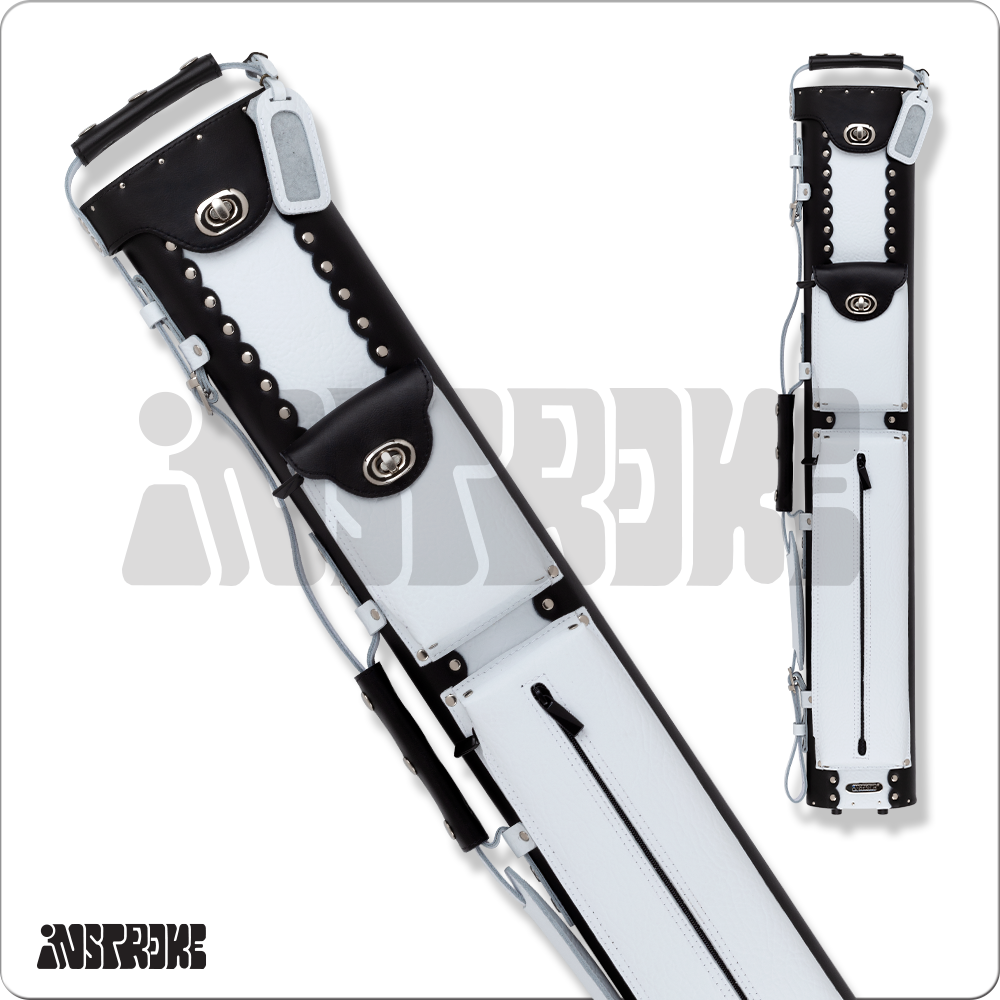InStroke ISCL24 Leather 2x4 Hard Case - Black/White
