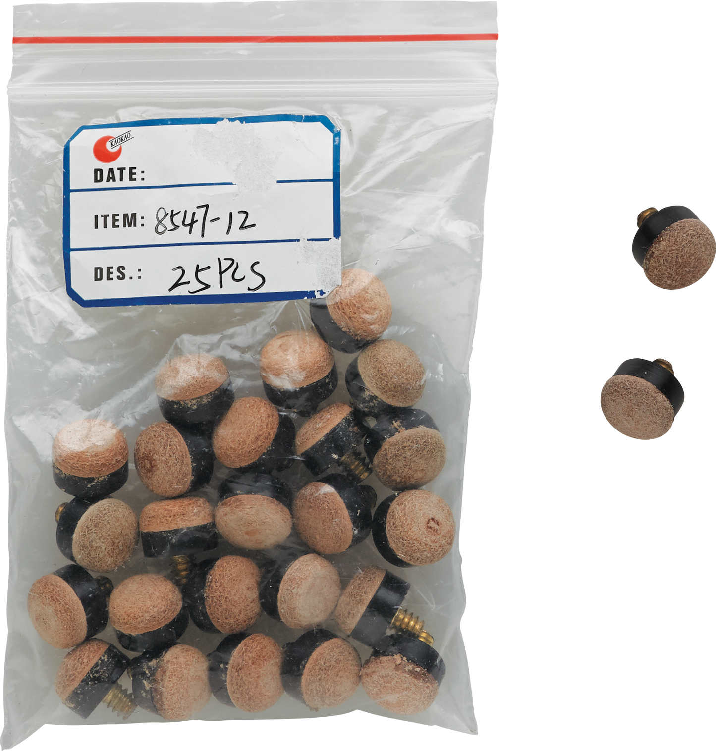 QTSCOT Screw-On Tips - Pack of 25 - 12mm