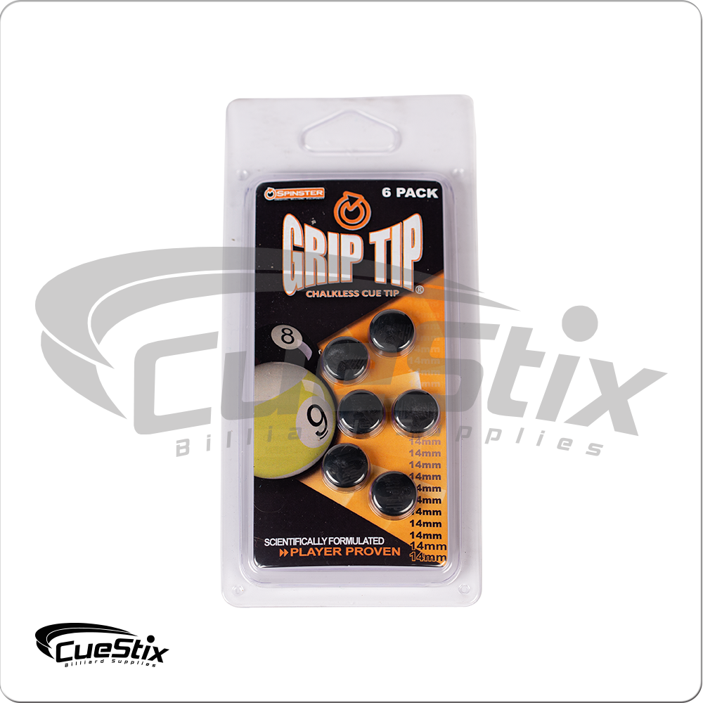 Spinster Grip QTSGT Tips - Pack of 6 - 14mm