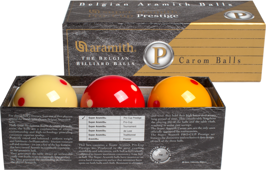 Super Aramith Pro Cup Prestige Carom Set - BBAPCPC