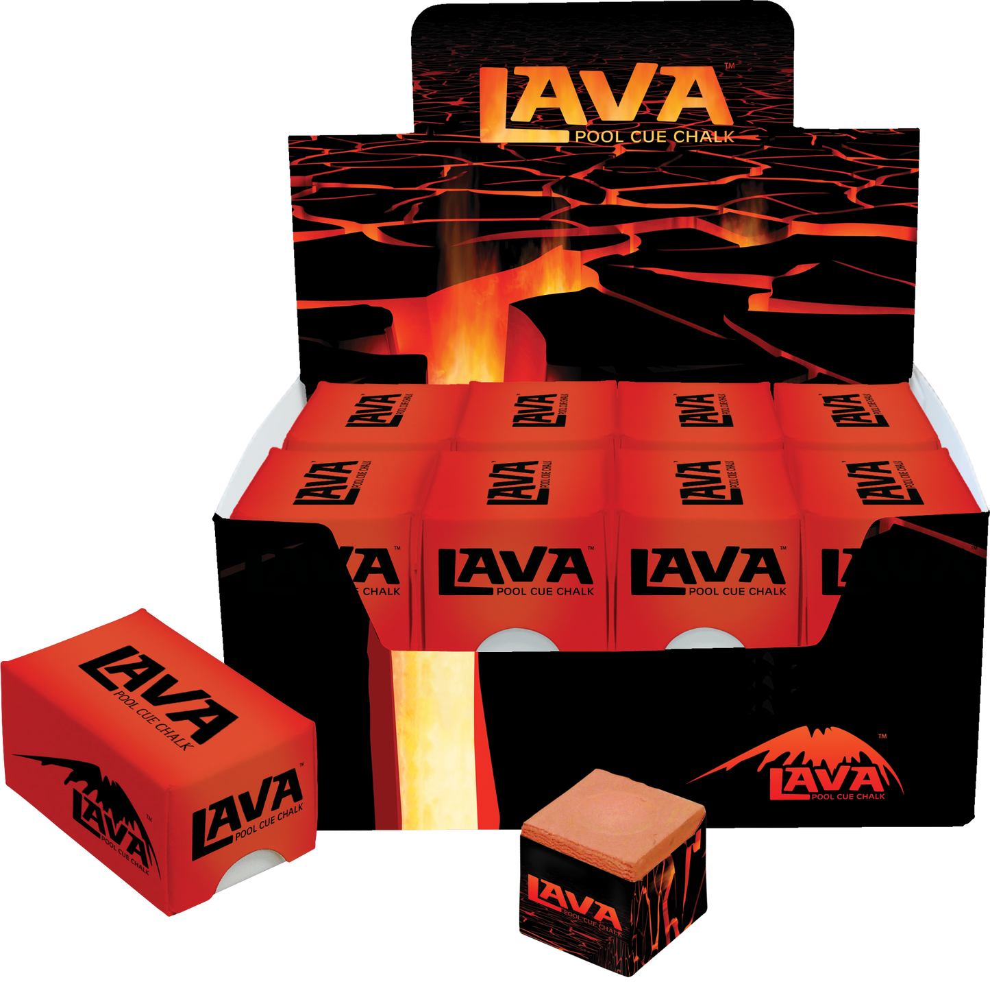 Lava CHLAVA16 Display Chalk - 16 2pc Boxes - Rust