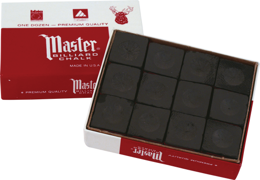 Master Chalk 12 Piece Box - Black