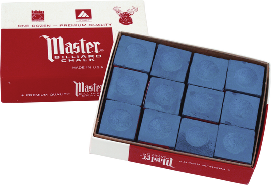 Master Chalk 12 Piece Box - Blue
