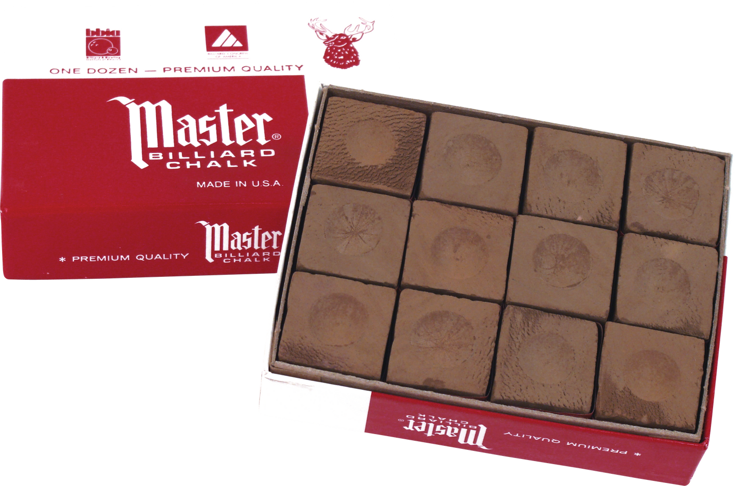 Master Chalk 12 Piece Box - Brown