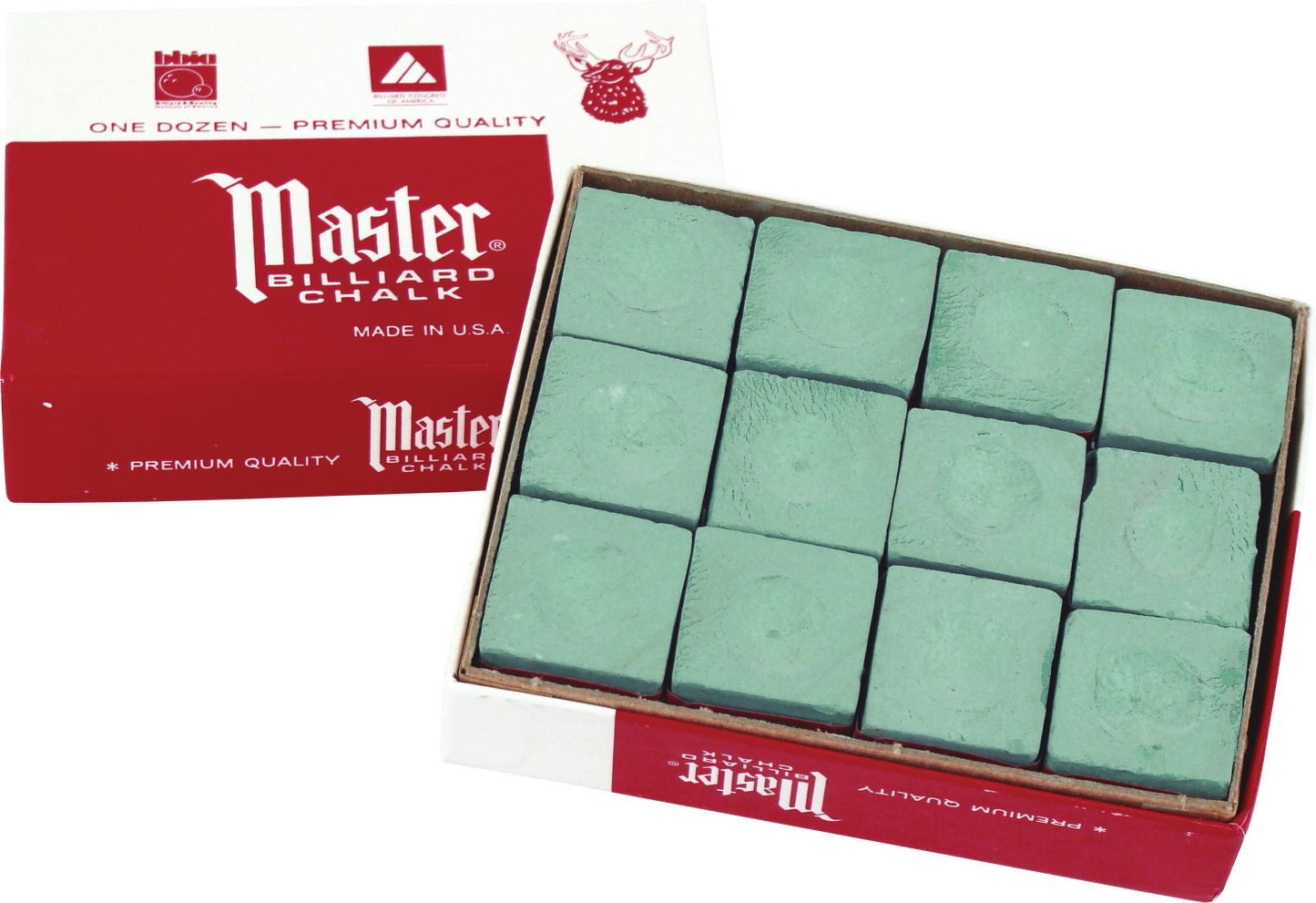 Master Chalk 12 Piece Box - Green