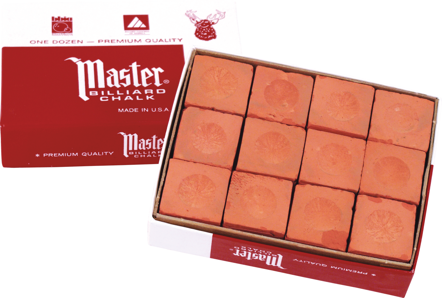 Master Chalk 12 Piece Box - Rust