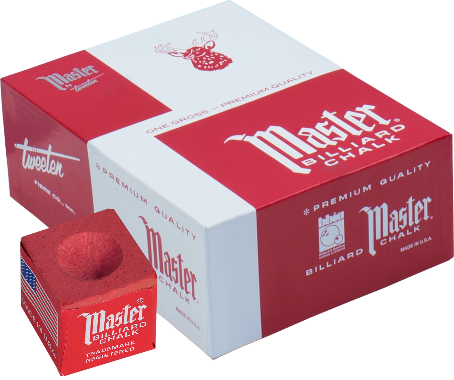 Master Chalk 144 Piece Box - Red