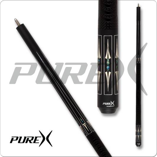 Pure X HXT105 Matte Black Pool Cue w Sport Wrap