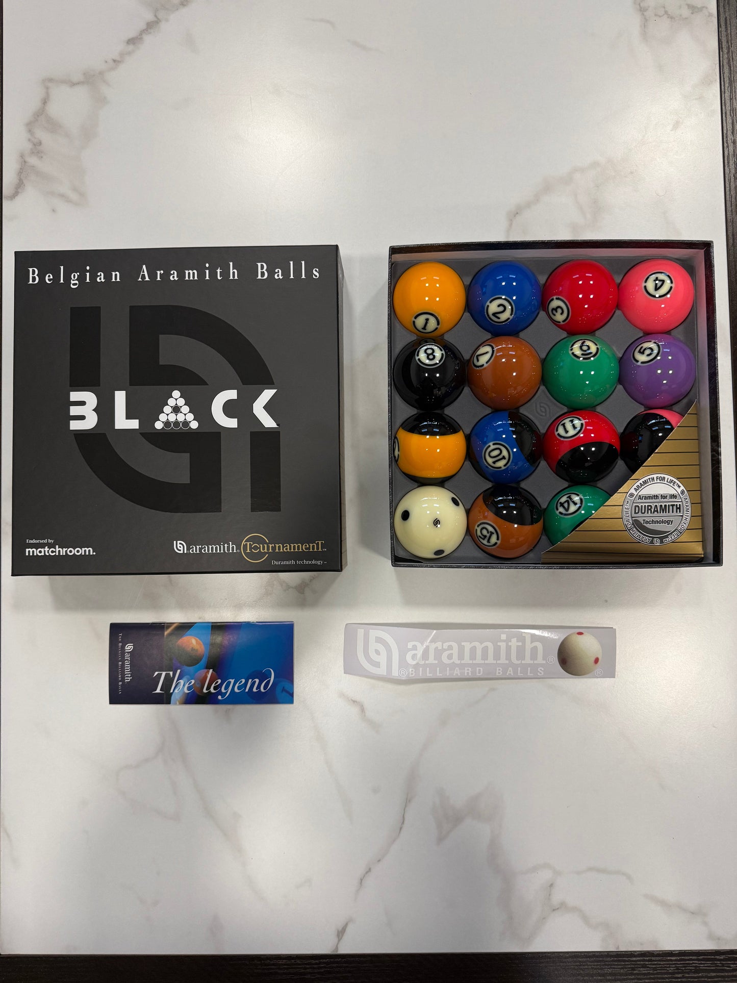 Aramith Black Ball Set - BBABK