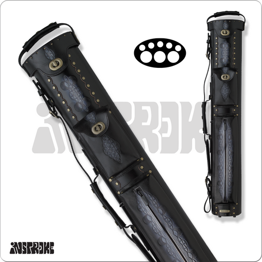 Instroke IST35 Tooled Cue Case - Black