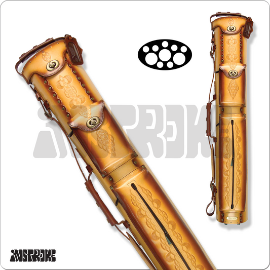 Instroke IST37 Tooled Cue Case - Rust