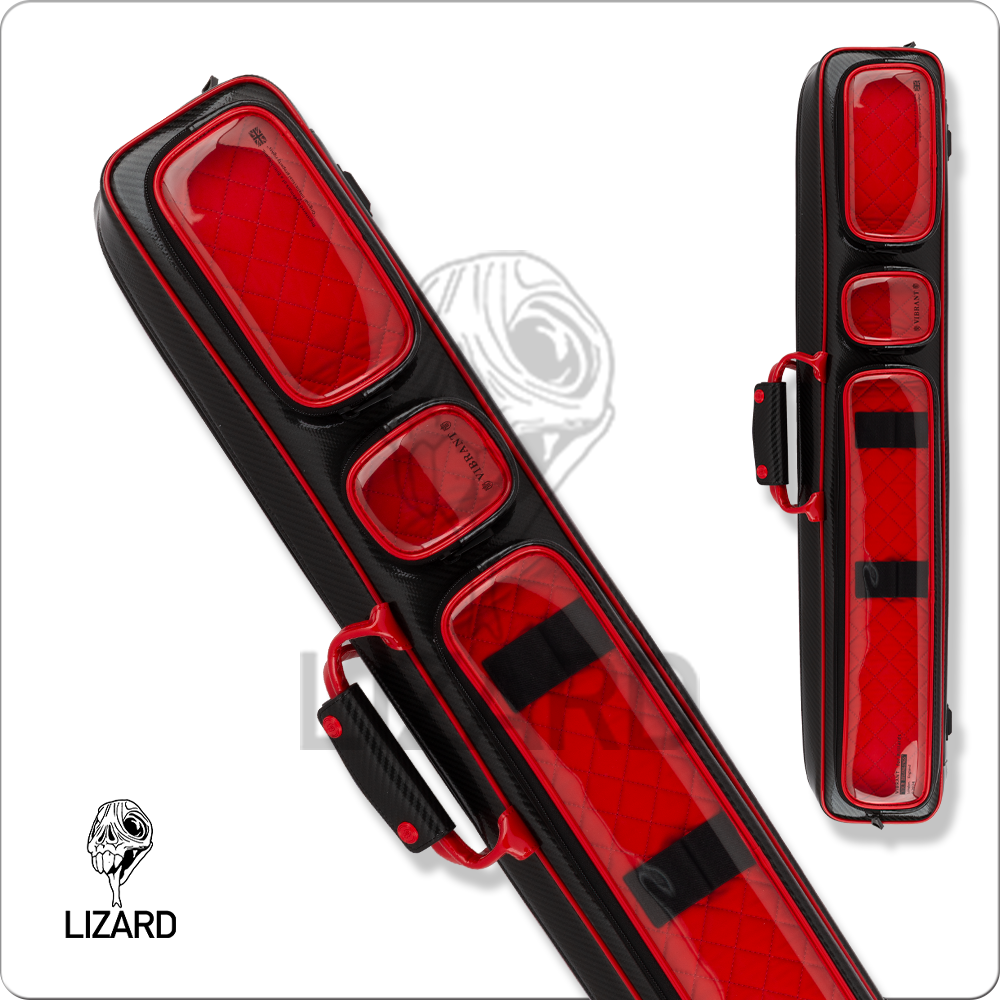 Lizard LXVHOLO Holographic 3x5 Soft Case - Blue - Carbon Red