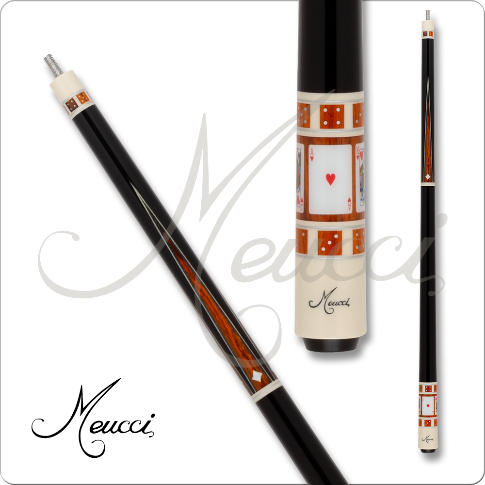 Meucci MEG03 Gambler Series Cue - Hearts