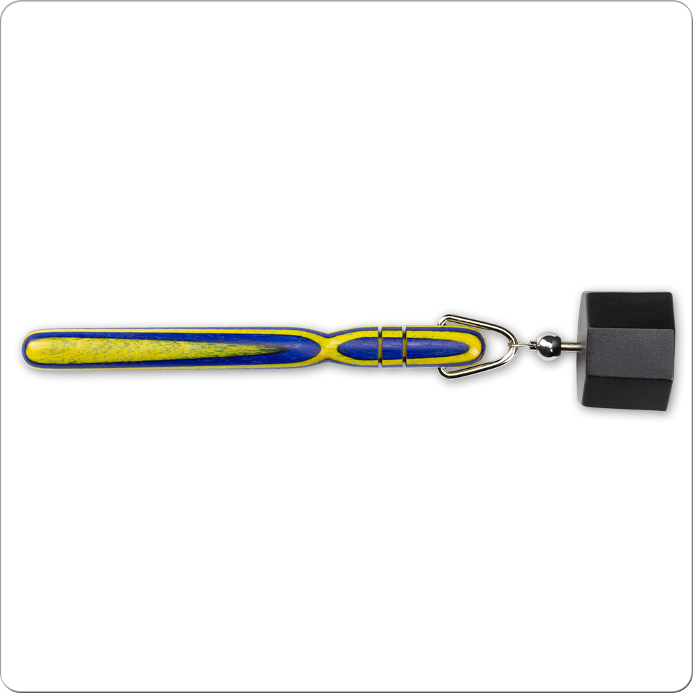 Wooden QCWCO Octagon Chalker - Blue/Yellow