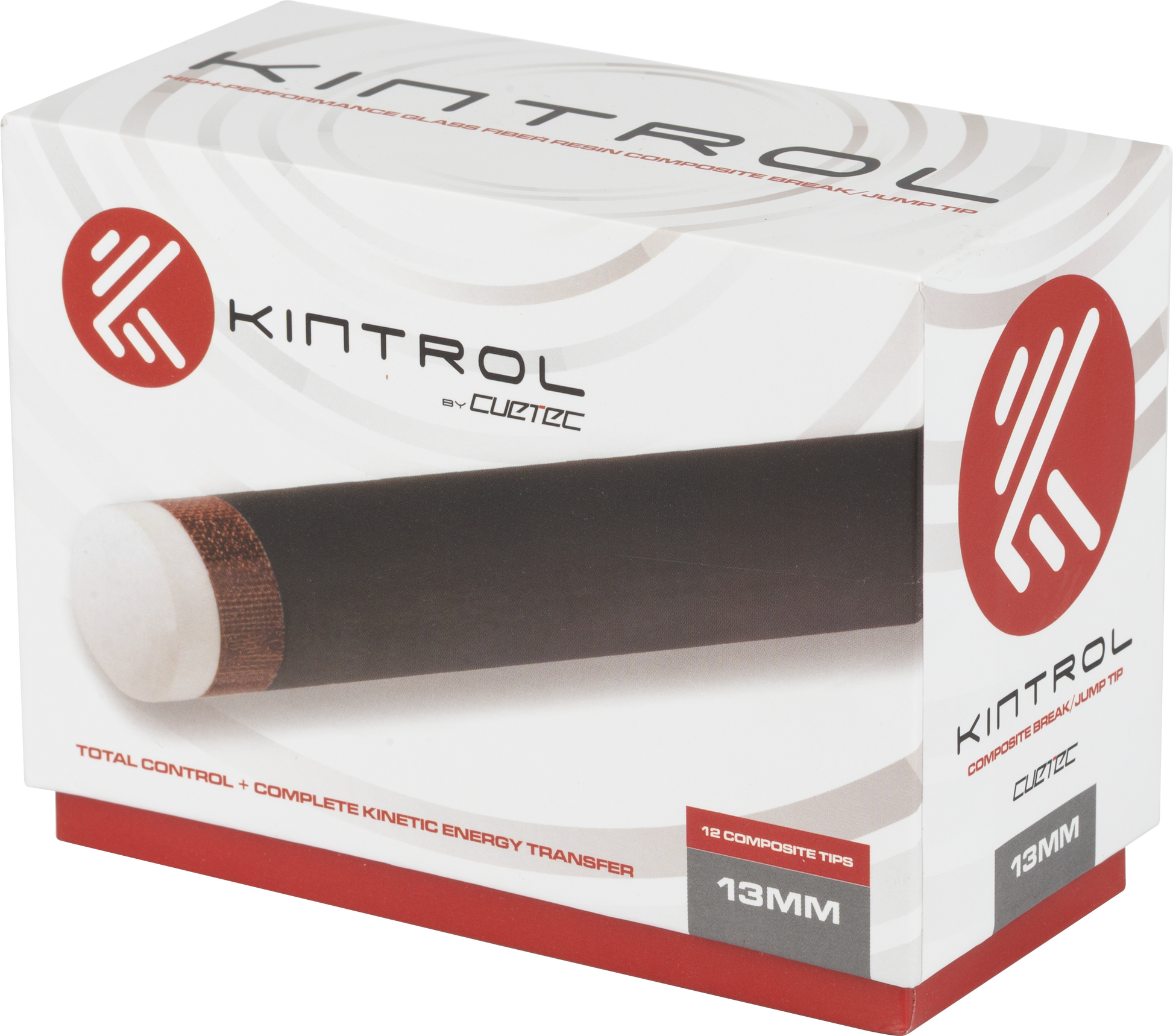 Cuetec Kintrol QTCTK12 Tip - Box of 12 - 13mm