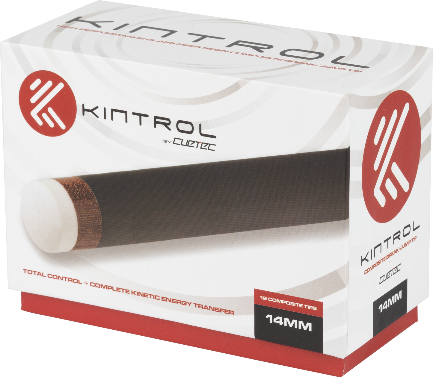Cuetec Kintrol QTCTK12 Tip - Box of 12 - 14mm