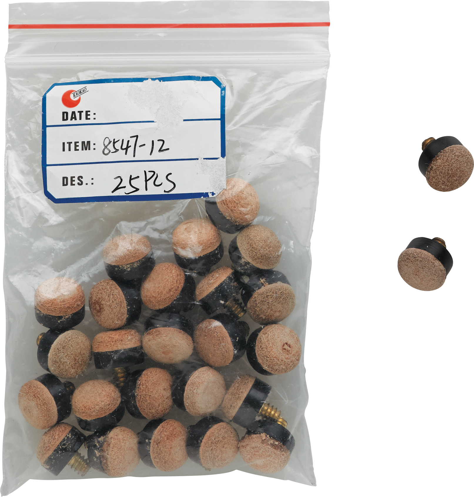 QTSCOT Screw-On Tips - Pack of 25 - 12mm