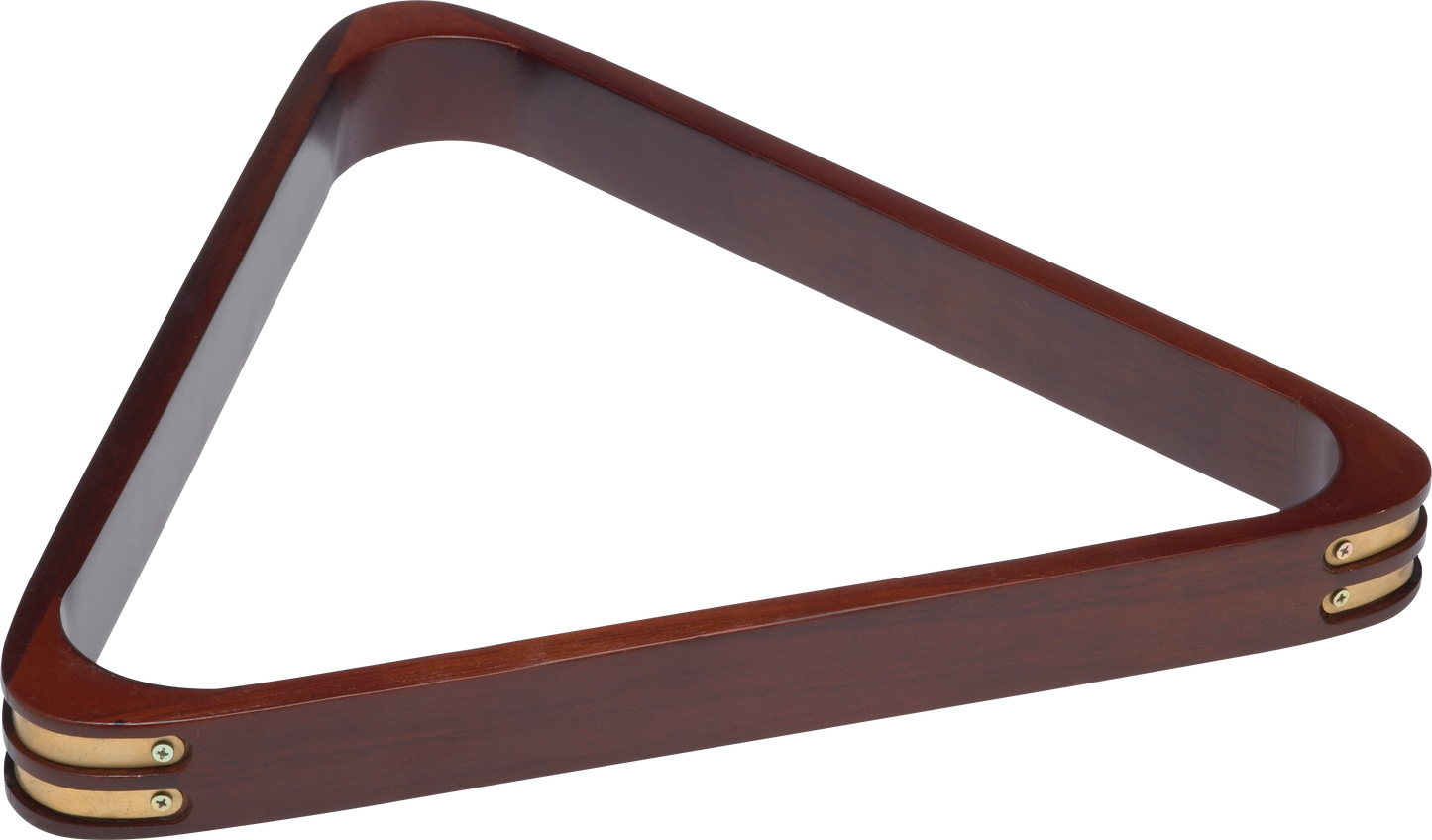 RK8B 8-ball Brass Corners Rack - Chocolate