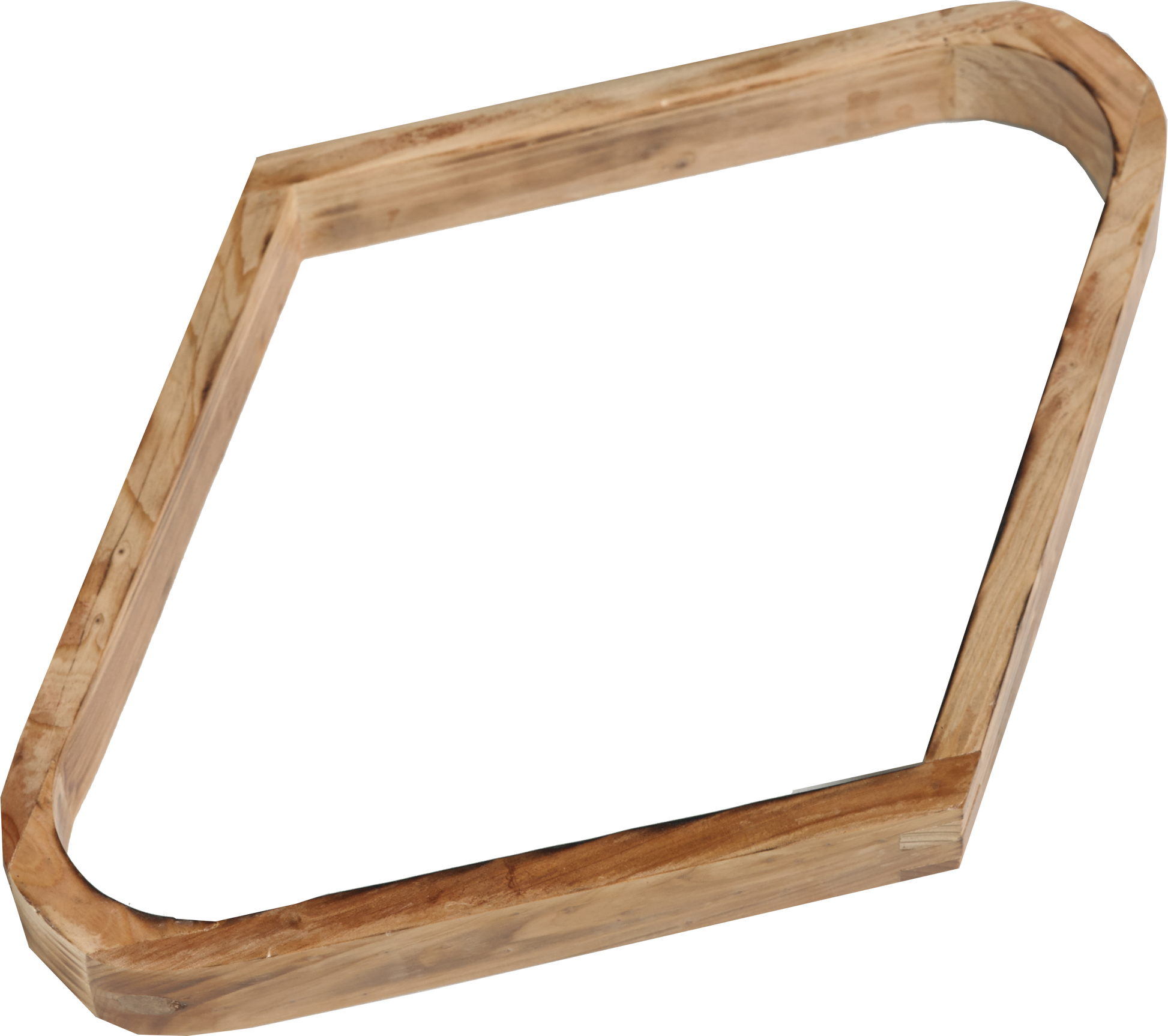RK9D 9-ball Wood Diamond Rack - Rustic