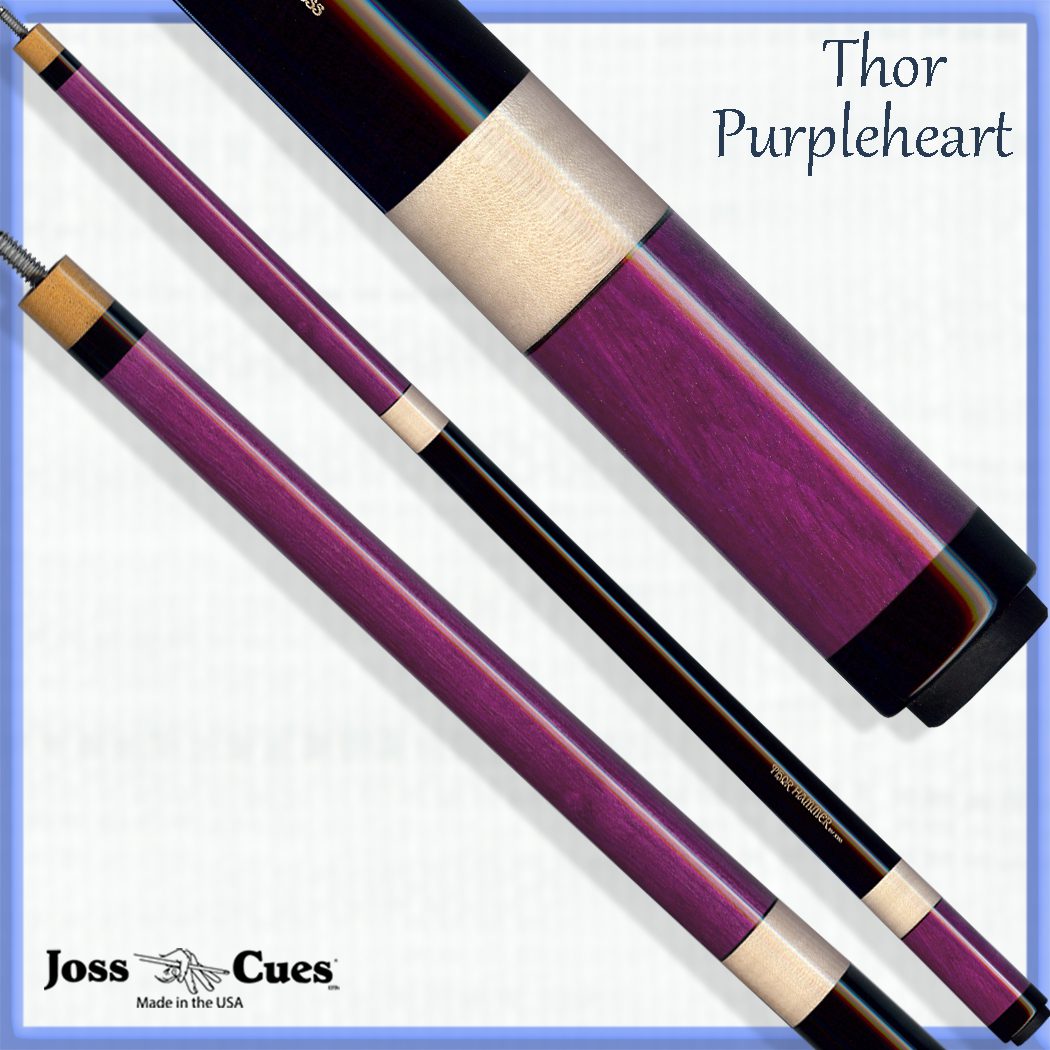 Joss JOSTHPH Thor Hammer Purple Heart Series Break Cue