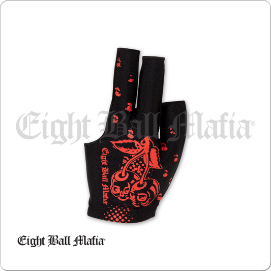 Eight Ball Mafia Flames Billiard Glove - BGLEBM02